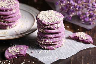 Reduced Fat Snacks, Sweet and Soft Purple Sweet Potato Sesame Cake recipe