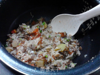 Mushroom Carrot Lamb Stew Rice recipe
