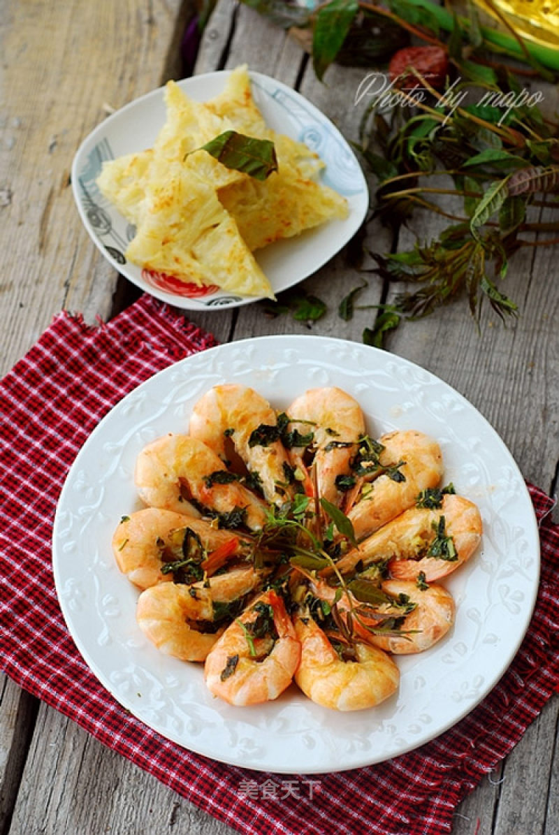 Chuntou Prawns (with Potato Shreds) recipe