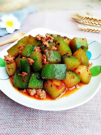 Simmered Winter Melon with Minced Pork Sauce recipe