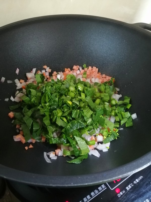 Dinner for One Person~~ Fried Rice with Mixed Vegetables recipe