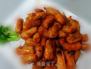 One Shrimp for Two (spicy Shrimp Ball & Salt and Pepper Shrimp Head) recipe