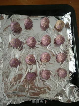Roasted Purple Sweet Potato Oatmeal Balls recipe