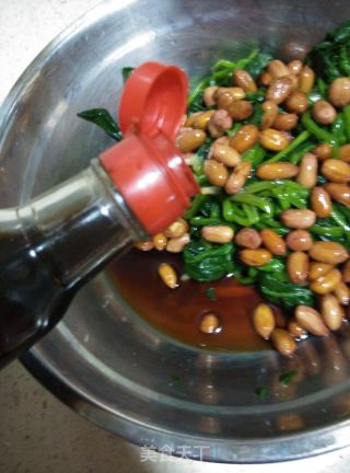 [sichuan] Spinach Mixed with Peanuts recipe