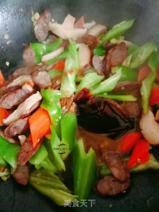 Stir-fried Dried Sausage recipe