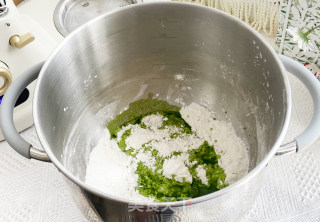 A Must-eat Outing Fruit on Qingming Festival, Seaweed Meat Floss Green Group recipe