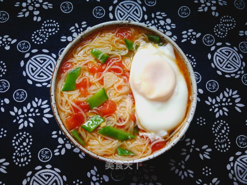 Tomato Poached Noodles recipe