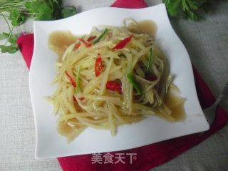 Hot and Sour Potato Shreds recipe