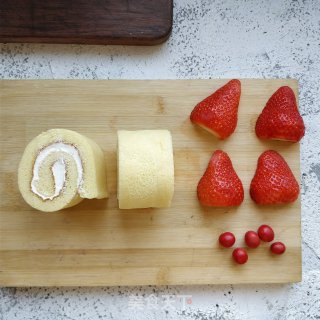 Santa Strawberry Cake Roll recipe
