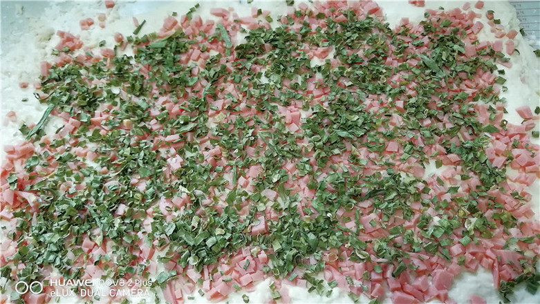 Chive Ham Salad Shredded Toast recipe