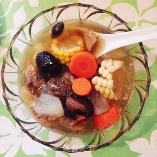 Ribs, Corn, Winter Melon Soup recipe