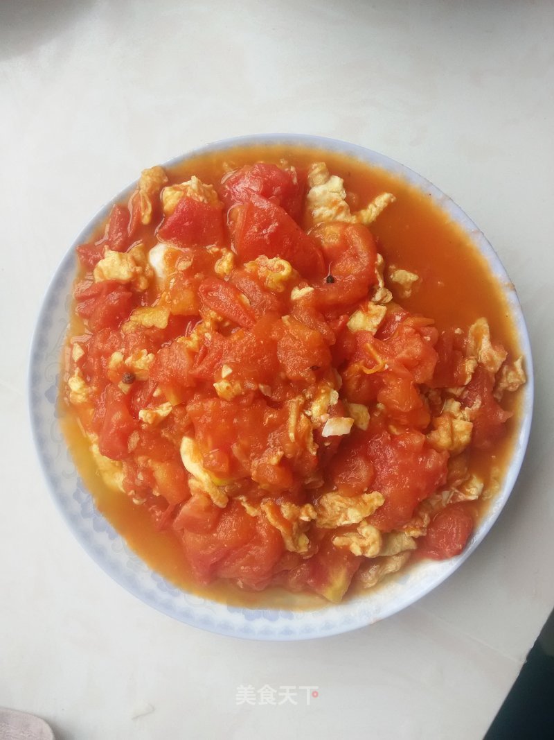 Scrambled Eggs with Tomatoes recipe