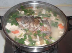 Fish Head Tofu Hot Pot recipe