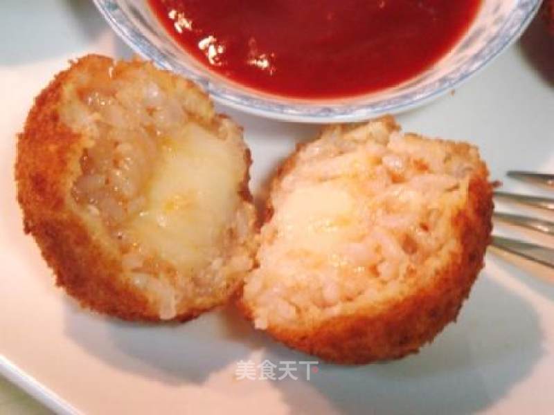 Fried Rice Balls recipe