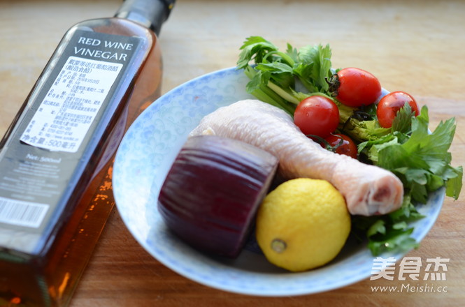 Lemon Chicken Salad with Red Wine Vinegar recipe