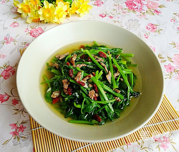 Snow Pea Sprouts in Soup recipe