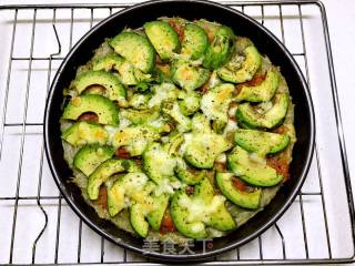 Avocado and Potato Shredded Pizza recipe