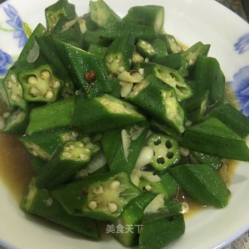 Stir-fried Okra with Garlic recipe