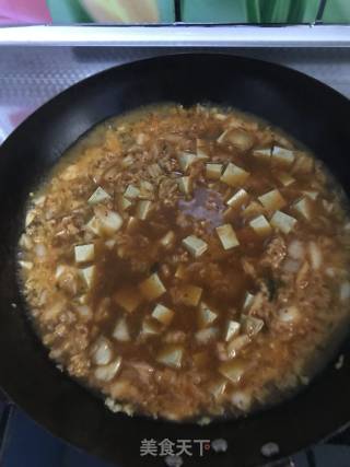 Kimchi Minced Pork Tofu recipe