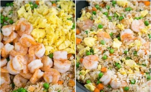 Fried Rice with Shrimp and Egg recipe