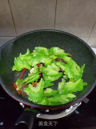 Char Siew and Stir-fried Bitter Gourd recipe