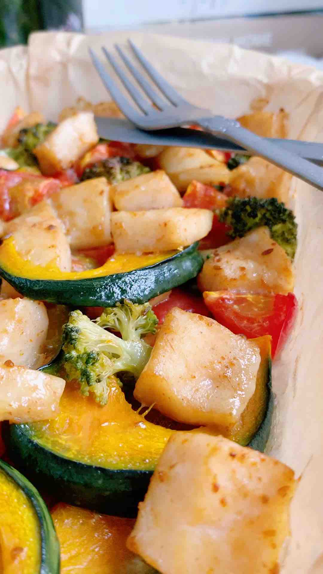Lose Weight Favorite Roasted Squash with Dragon Fish