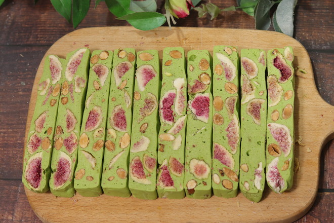 Matcha Dried Fig Nougat recipe