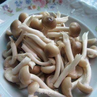 Shimeji Mushroom Soup with Minced Meat recipe