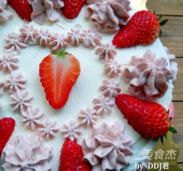 Creamy Fruit Birthday Cake recipe