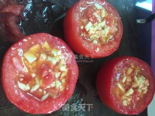 Roasted Tomato with Egg Tofu recipe