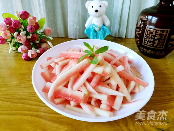 Sweet and Sour Watermelon Strips recipe