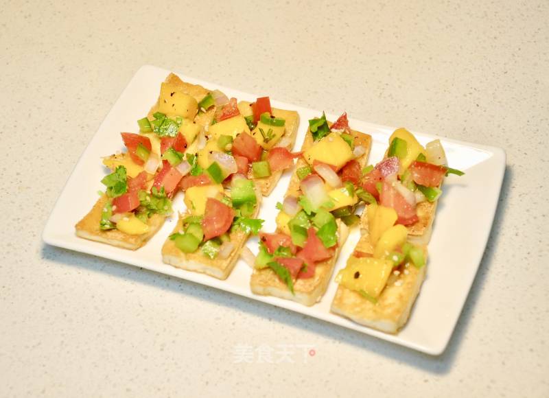 Pan-fried Tofu with Mango Salsa recipe