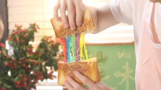 Delicious Food Light | One Hundred Thousand Why, Use Rainbow Toast to Answer! recipe