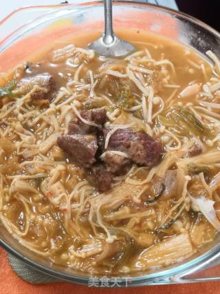 Warm-up Dishes ~ Kimchi (spicy Cabbage) Beef Soup recipe