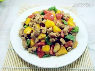 Mango Stir-fried Diced Pork recipe