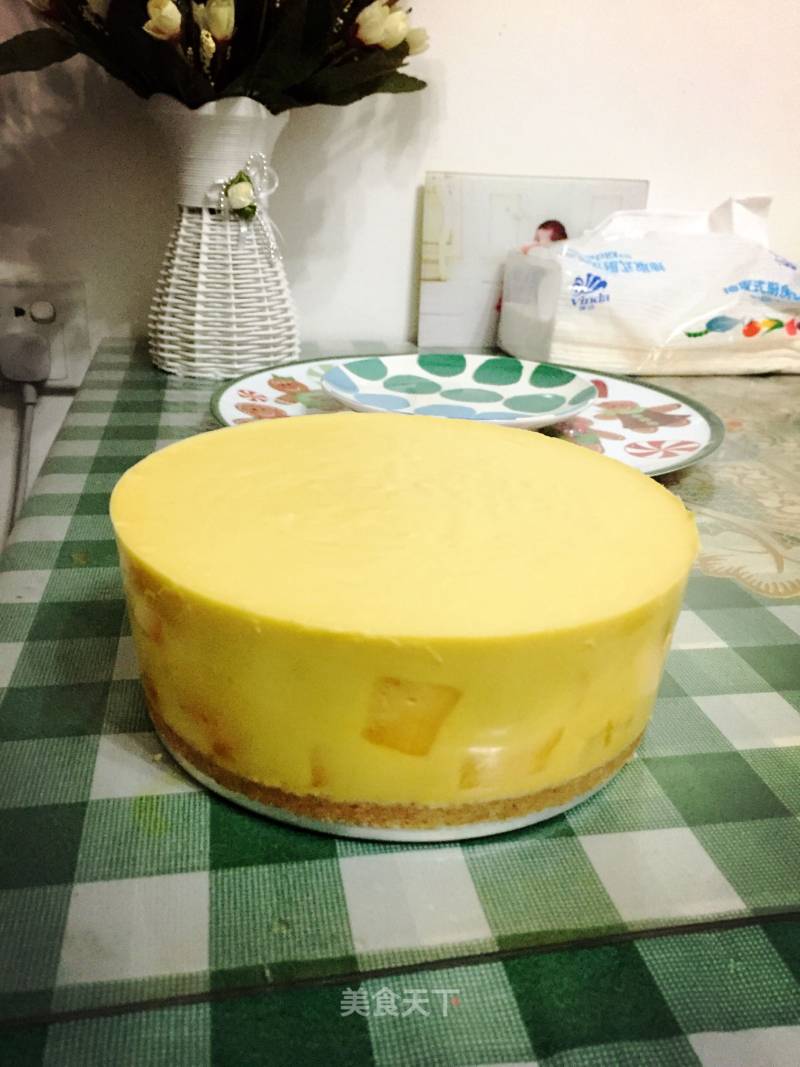 【mango Flowing Heart Cake】 recipe