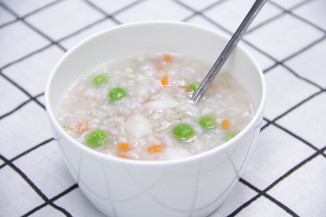 Quinoa Cod Porridge with Mixed Vegetables recipe