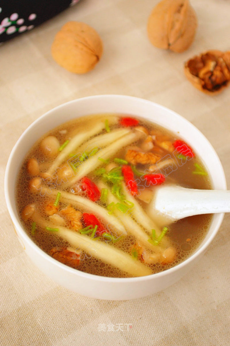 Crab Mushroom and Walnut Soup recipe