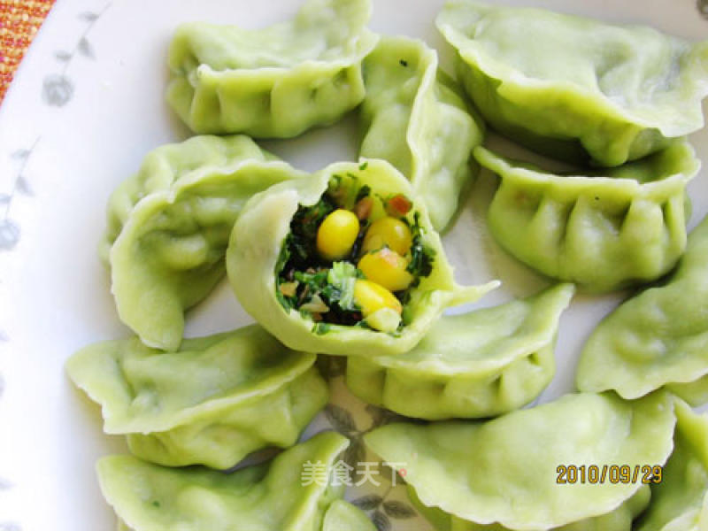 Colorful Corn Dumplings recipe