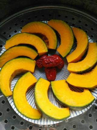 Steamed Pumpkin in Honey Sauce recipe