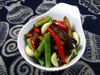 Stir-fried Beans with Eggplant and Tempeh recipe