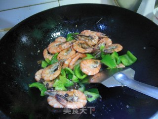 Prawns with Black Soy Pepper recipe
