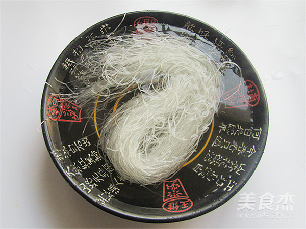 Flowered Garlic Vermicelli with Open Back Shrimp recipe