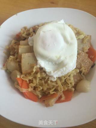 Fried Noodles with Fish Tofu and Fish Balls recipe