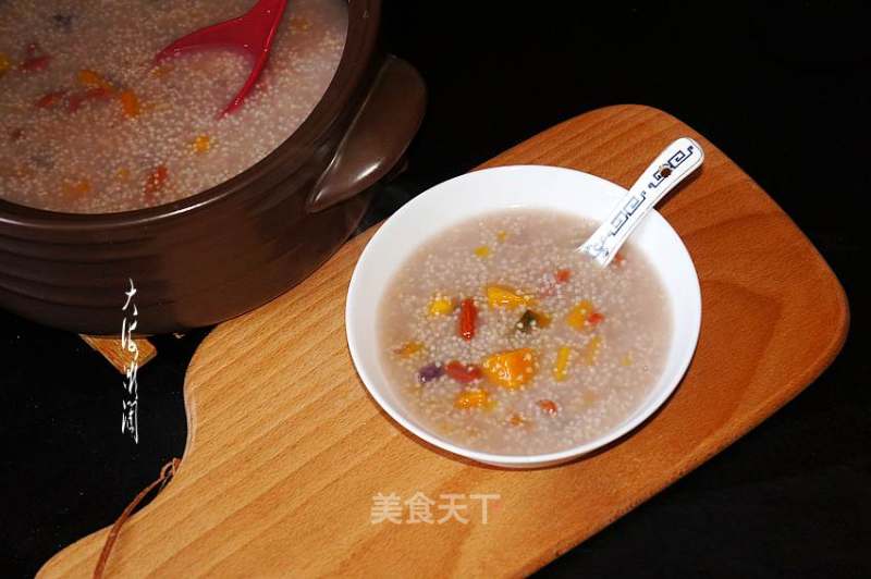 Kuaishou Lazy Meal-black Millet Purple Potato Pumpkin Porridge recipe