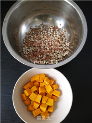 #trust之美#red Japonica Rice with Pumpkin Rice recipe