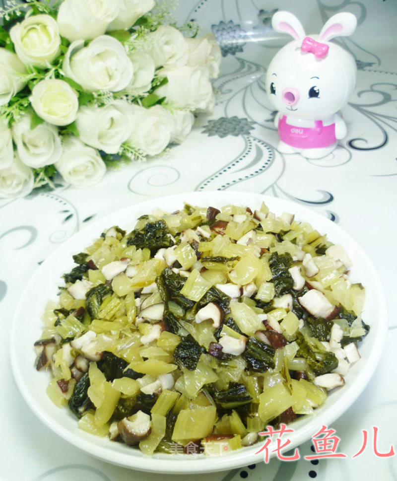 Stir-fried Cabbage with Mushrooms recipe