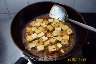 Spicy Tofu with Minced Pork recipe