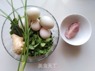 Grass Head Duck Egg Lean Meat Soup recipe