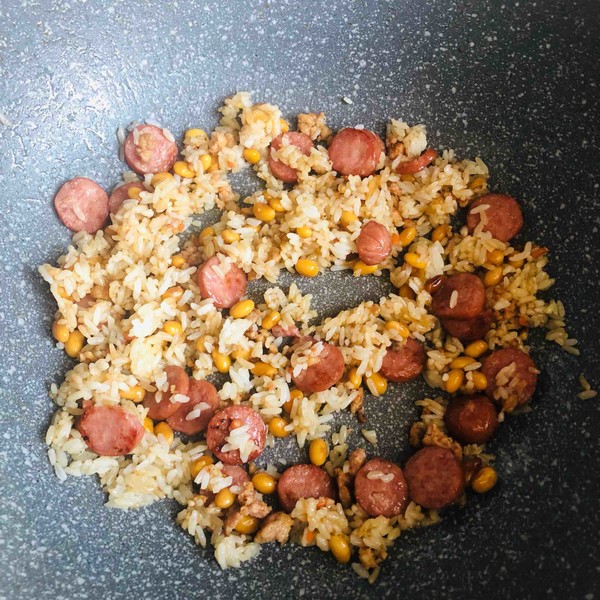 Beef Sausage Fried Rice recipe